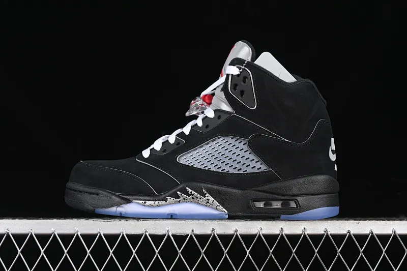 All categories Air Jordan Jordan series basketball shoes Air Jordan 5 Air Jordan 5 Black "Metallic Reimagined" AJ5 Joe 5 black silver HF3975-001